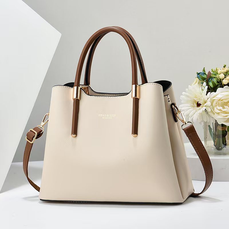Large Capacity Leather Handbag