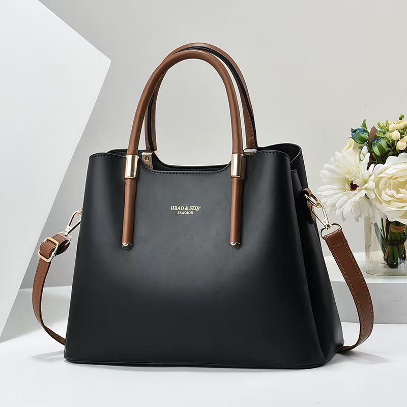 Large Capacity Leather Handbag