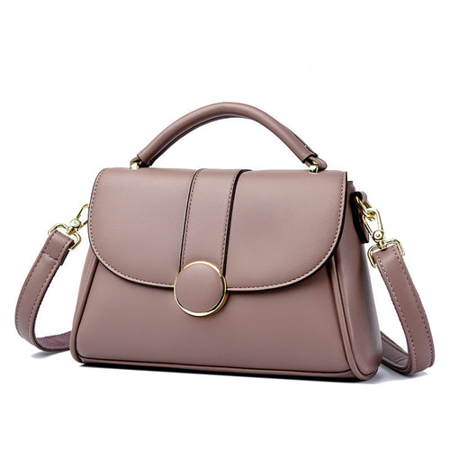 Chic PU mini handbag with chain, stylish and portable purse, close-up of strap and texture (4 of 5).