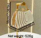 Luxury Pearl Diamond Evening Bag for Women